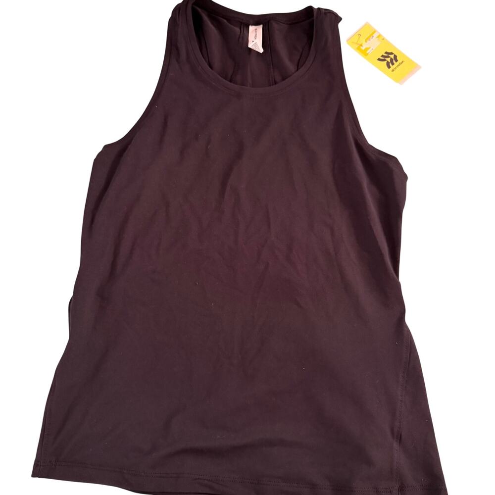 NWT All In Motion burgundy tank top sz S‎ activewear yoga gym